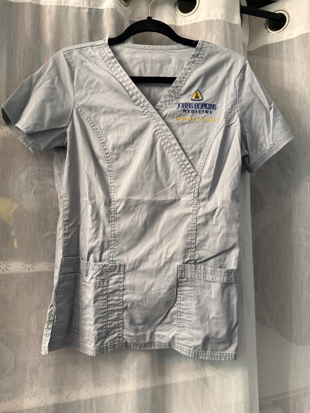 Johns Hopkins Diagnostic Technologist scrub top